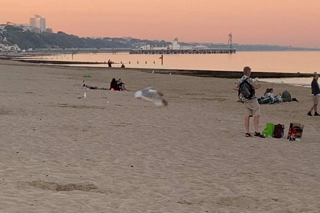 Bournemouth Nr Town Beach Train Coach Shops Lovely Entire Apartment Allows Quiet Good Dogs Εξωτερικό φωτογραφία